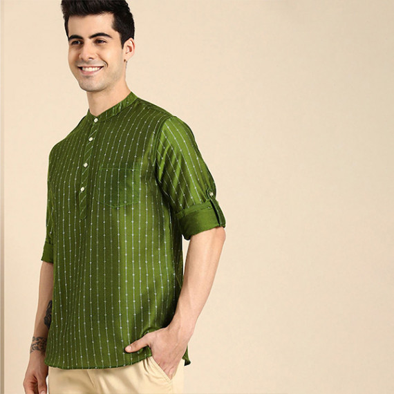 https://weardropz.com/products/men-olive-green-gold-toned-ethnic-woven-design-kurta