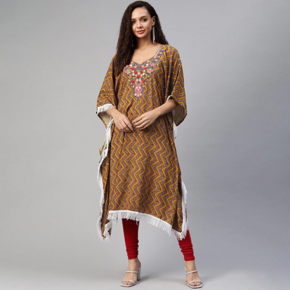 https://weardropz.com/products/women-orange-brown-geometric-printed-thread-work-pure-cotton-kaftan-kurta