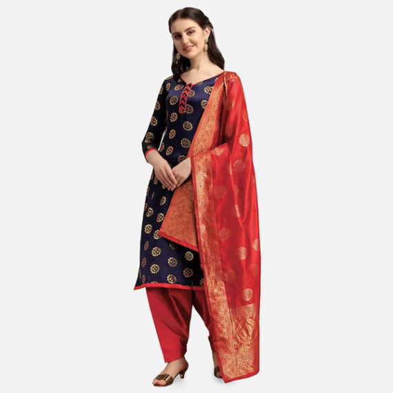 https://weardropz.com/products/navy-blue-red-woven-design-banarasi-unstitched-dress-material