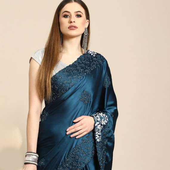 https://weardropz.com/products/blue-floral-embroidered-satin-saree