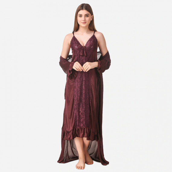 https://weardropz.com/products/brown-maxi-satin-solid-nightwear-set