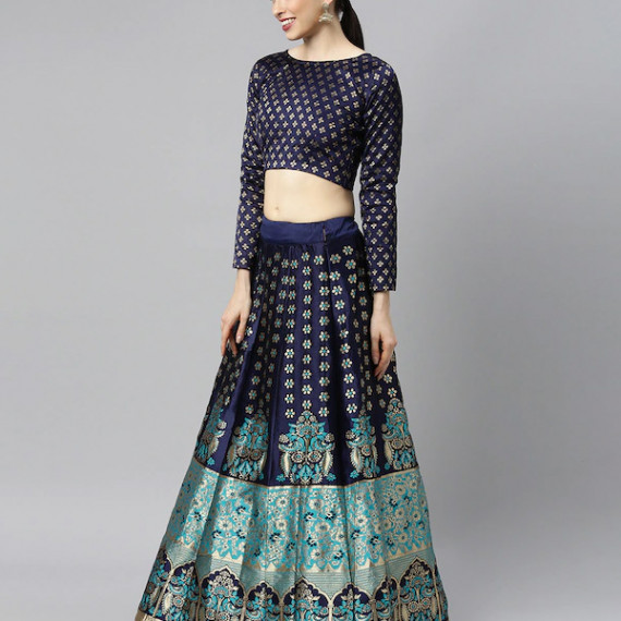 https://weardropz.com/products/blue-green-woven-design-lehenga-choli