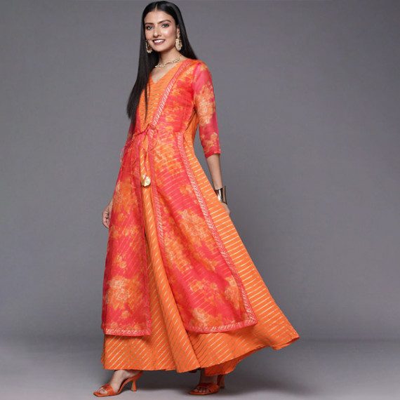 https://weardropz.com/products/orange-striped-ethnic-maxi-dress
